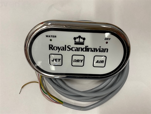 Royal display 3 funktioner oval med krom kant